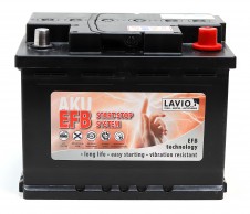 Lavio EFB AKU 12V/60Ah; 620A; START-STOP