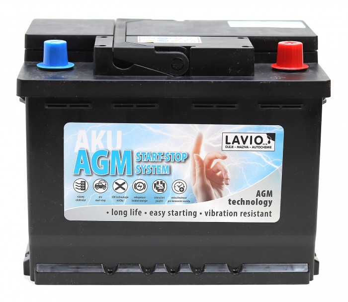 Lavio AGM AKU 12V/60Ah; 680A; START-STOP